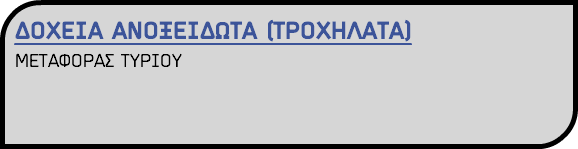 ΔΟΧΕΙΑ ΑΝΟΞΕΙΔΩΤΑ (ΤΡΟΧΗΛΑΤΑ) ΜΕΤΑΦΟΡΑΣ ΤΥΡΙΟΥ